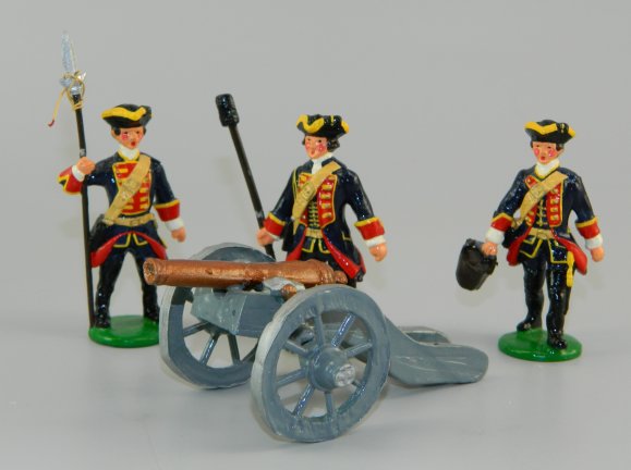 Garibaldi Toy Soldiers Royal Artillery - Cannon & Crew