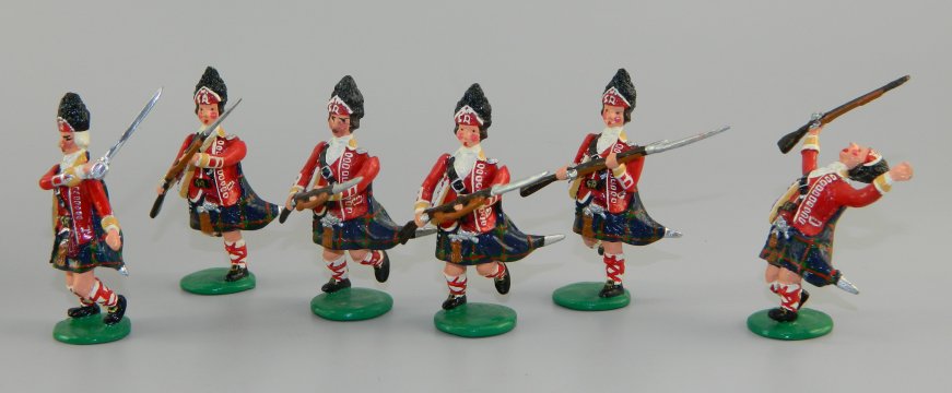 Garibaldi Toy Soldiers 42nd Foot Charging