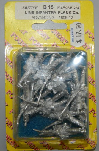 British Napoleonic Line Infantry Flank Company Advancing, 1809-12