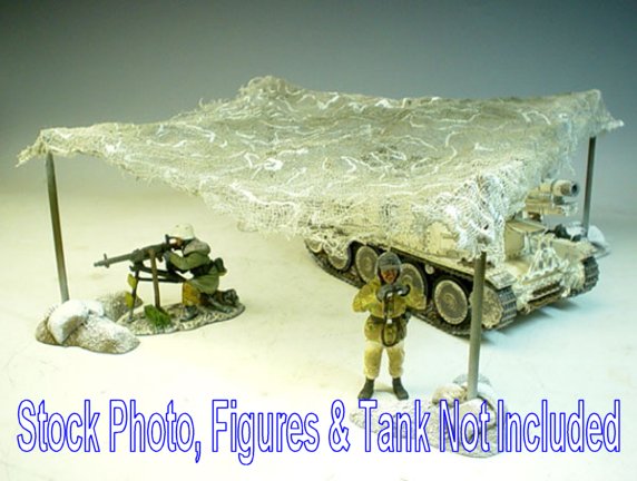Deluxe Camo Net Set with Poles (Winter)
