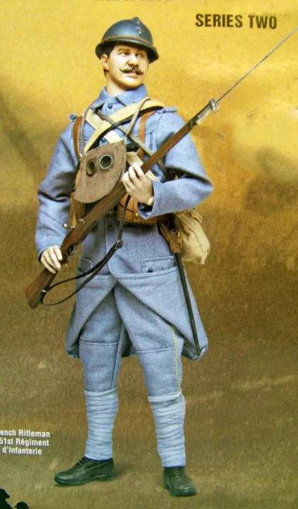 WWI French Rifleman, 151st Regiment