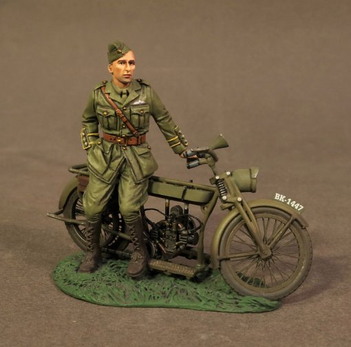 British Pilot with Motorbike