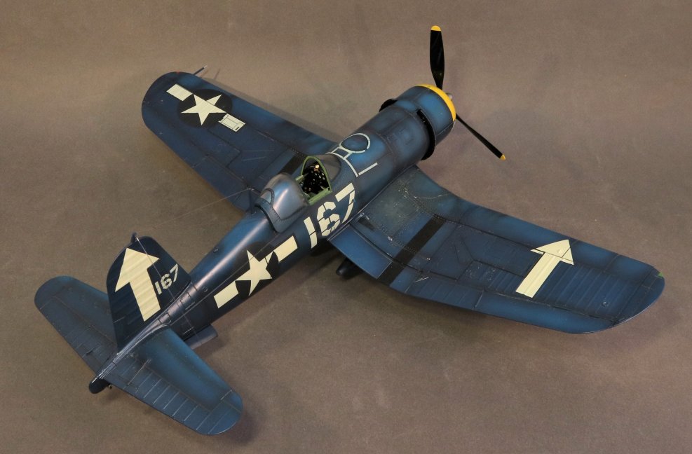 Vought F4U-1D Corsair, VF-84, White 167, 57803, February 1945, Lt. CDR. Roger Hedrick