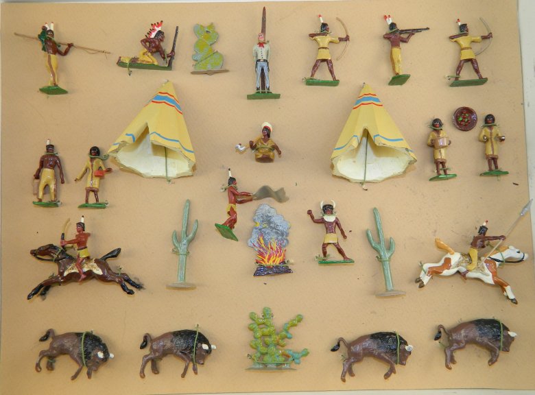 Indian Buffalo Hunt with Teepees