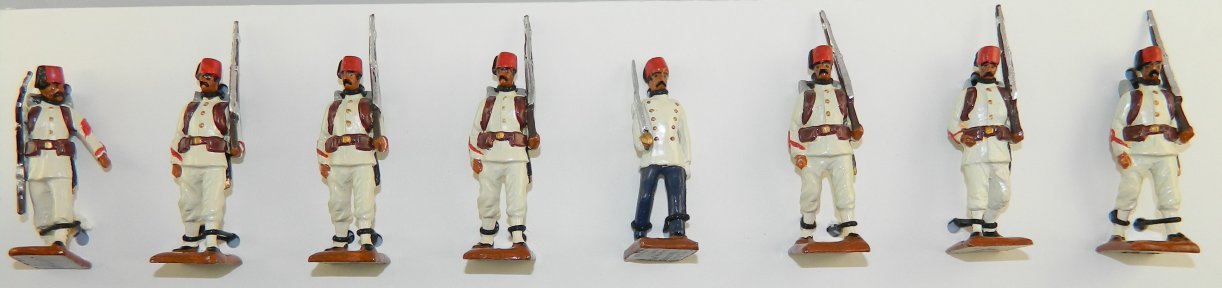 Egyptian Army Marching Infantry with Officer and Sergeant