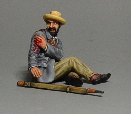 Wounded Boer Commando on Ground
