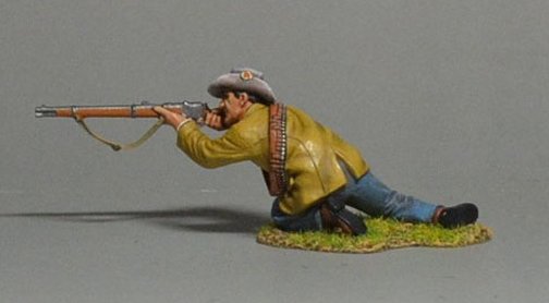 Crouched Boer Commando Firing Forward