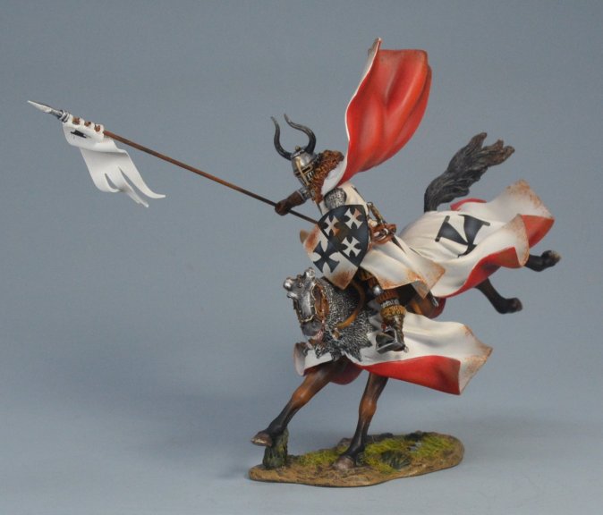 Teutonic Knight on Leaping Horse