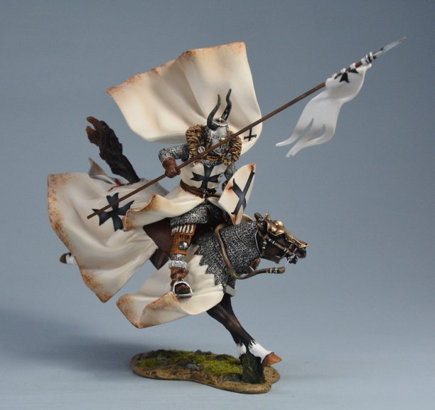 Teutonic Knight on Leaping Horse