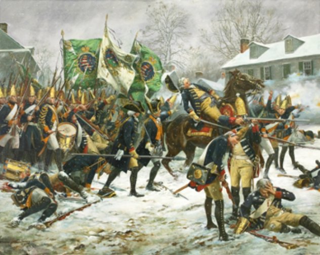 Battle of Trenton, December 26, 1776 - S/N Print