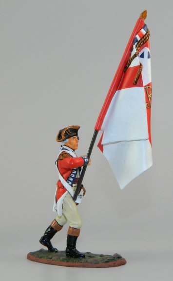 Marching Officer with Regimental Flag