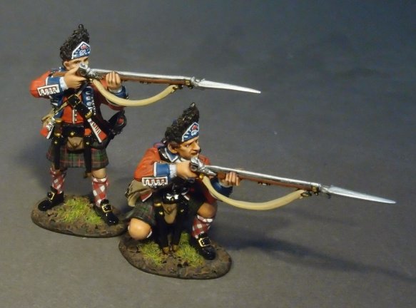 Two Grenadiers Skirmishing, 42nd Regiment of Foot - Battle of Bushy Run