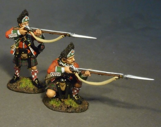 Two Grenadiers Skirmishing, 77th Regiment of Foot - Battle of Bushy Run