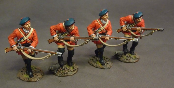 Four Charging, Light Infantry Company - Battle of Bushy Run