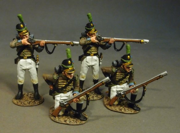 Four Loading and Firing #2, White Trousers - Portuguese 1st Cazadores, 1809