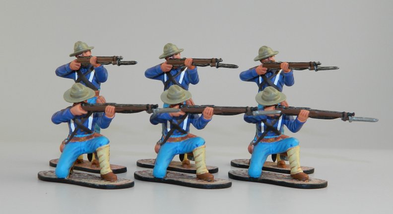 US Infantry - 3 Standing & 3 Kneeling Firing