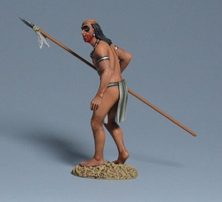 Taino Warrior Walking with Spear