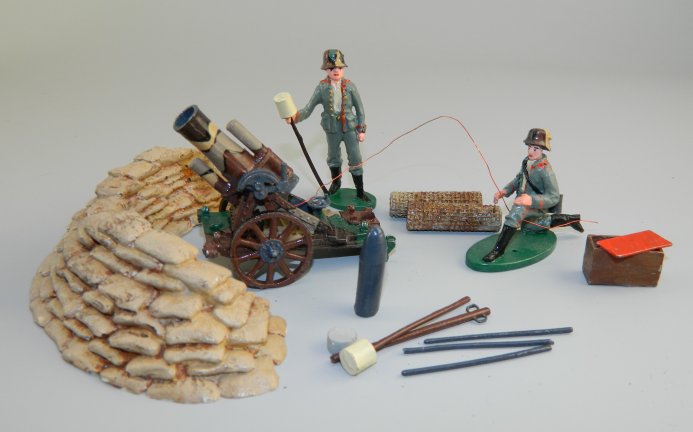 WWI German 9" Trench Mortar Set