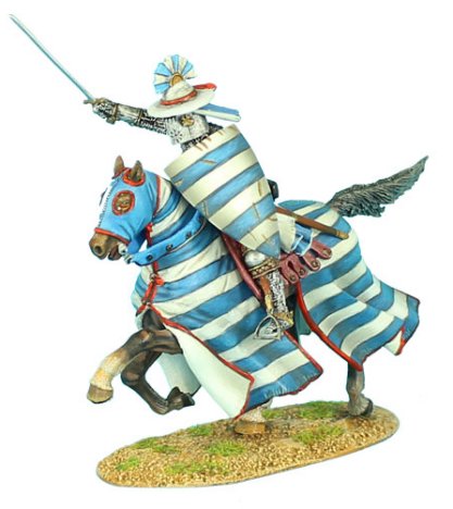 Mounted Crusader Lusignan Knight Charging