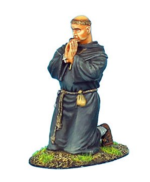 Monk Kneeling Praying