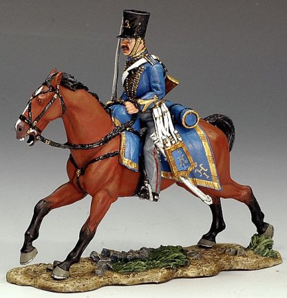 Mounted Russian Hussar Engaging