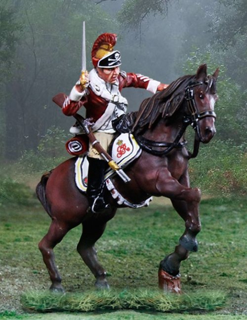 British 17th Dragoons Rearing Slashing