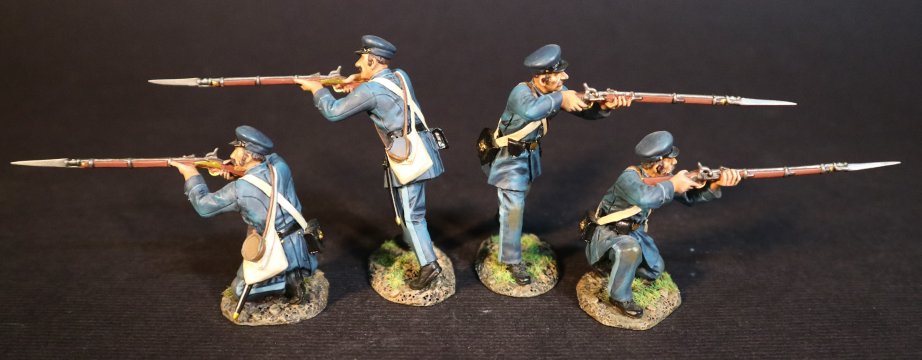 Four Infantry Firing, 33rd Virginia Infantry Regiment