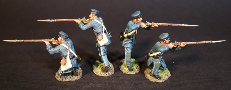 Four Infantry Firing, 33rd Virginia Infantry Regiment