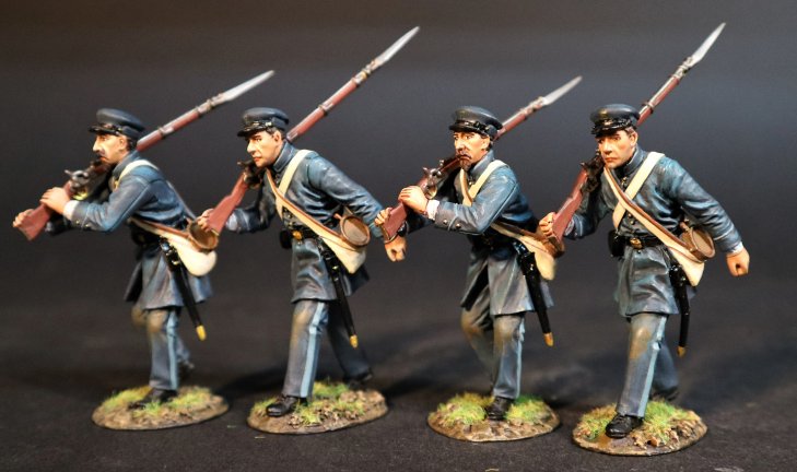 Four Infantry Marching, 33rd VA Infantry Regt.