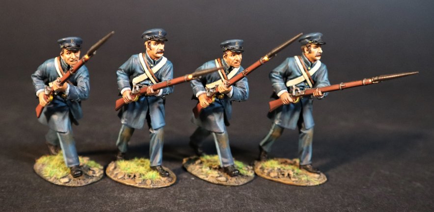 Four Infantry Advancing, 33rd Virginia Infantry Regiment