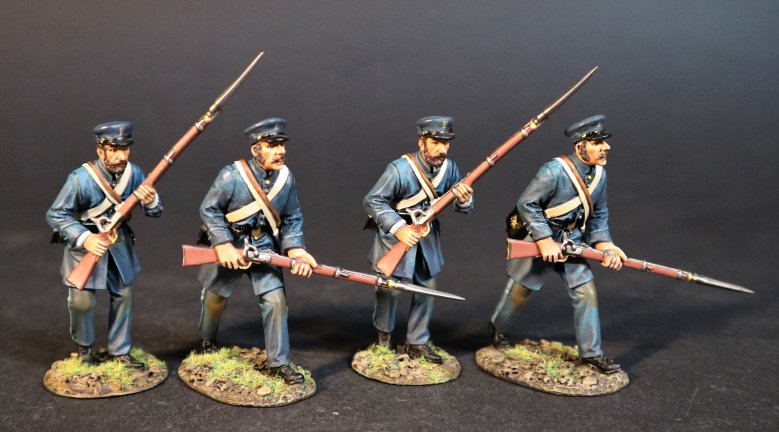 Four Infantry Advancing, 33rd Virginia Infantry Regiment