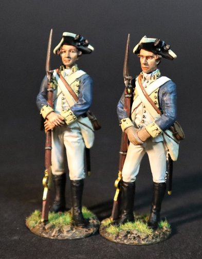 Two Infantry Standing, 5th VA Regt., Co.K Continental Morgan Guards