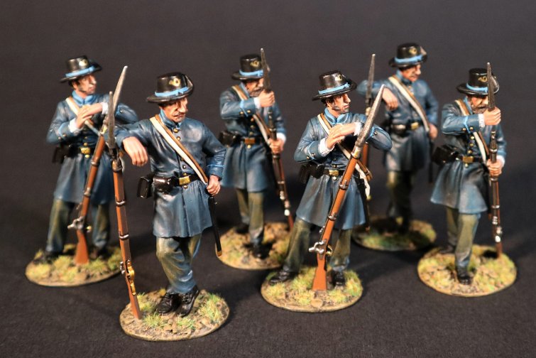 Six Infantry Standing, Co. L, West Augusta Guards, 5th VA Regt.