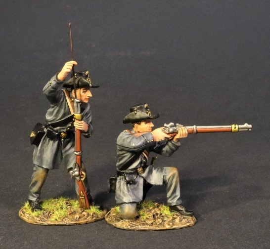 Two Infantry Skirmishing, 4th South Carolina Infantry, Co B Palmetto Riflemen