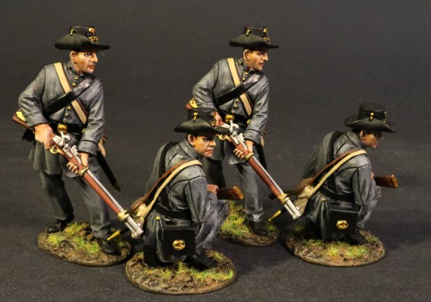 Four Infantry Advancing, South Carolina Zouave Volunteers