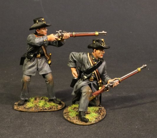 Two Infantry Skirmishing, 4th South Carolina Infantry, Co B Palmetto Riflemen