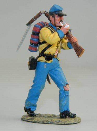 Marching Rifleman with Pipe in Mouth
