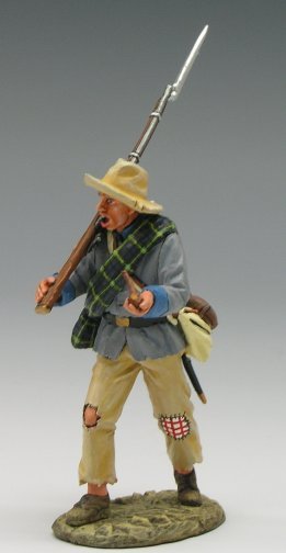Marching Rifleman with Pipe in Hand