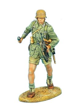 Das Deutsche Afrika Korps Standing with Grenade and MP40