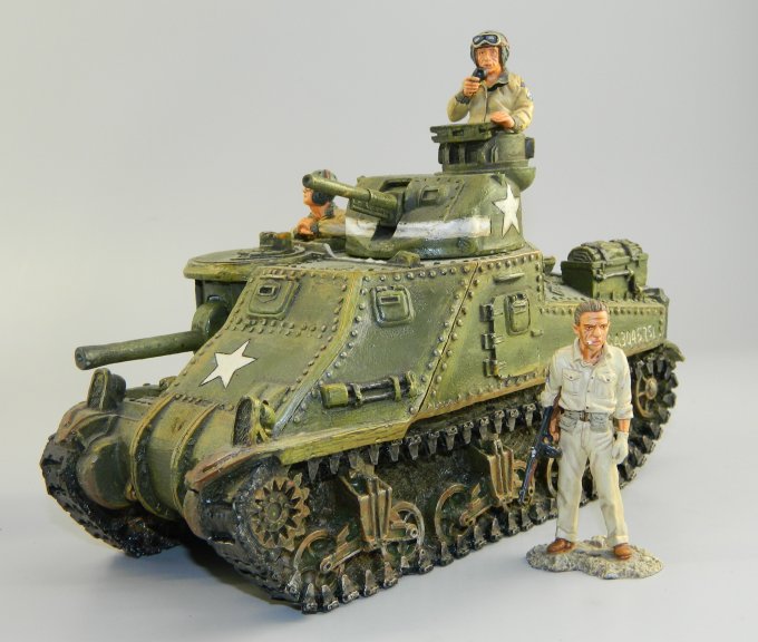 M3 General Lee Tank with Commander, Gunner & Radio Operator