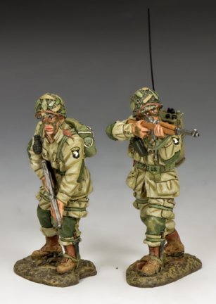 US Paratroopers Covering Fire - 101st Airborne