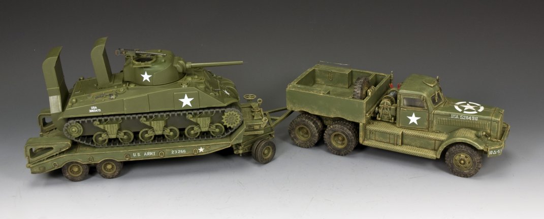 The Diamond T Tank Transporter Set with Normandy Sherman