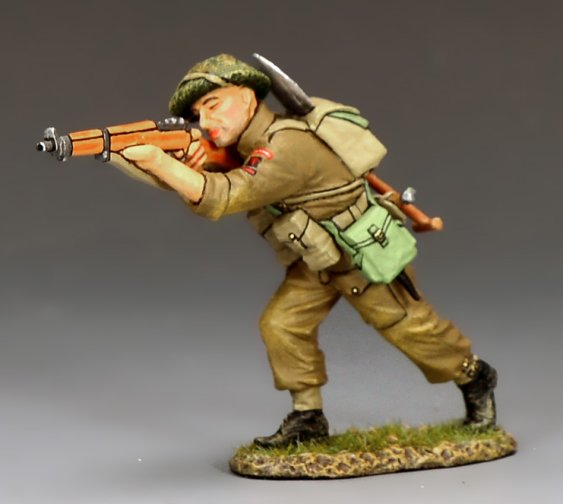 Gold Beach Running, Firing Rifleman