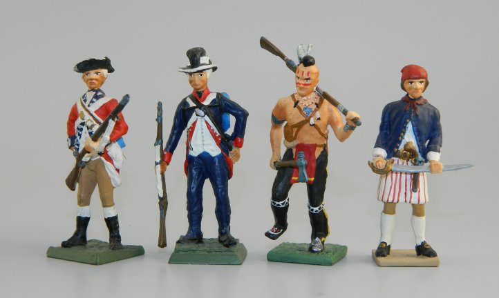 Four War of 1812 Figures by Devereaux Pewter