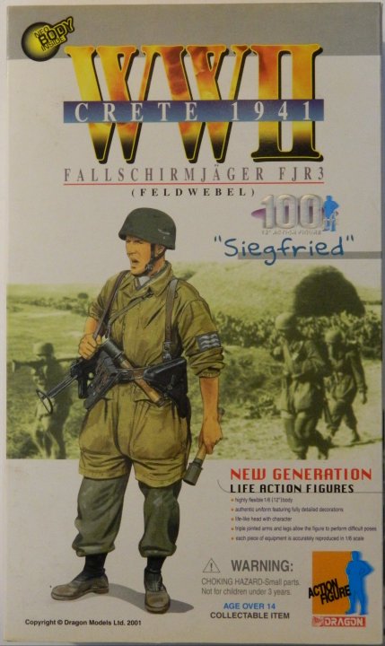 "Siegfried" Fallshirmjager FJR3 Feldwebel WWII Crete, 1941