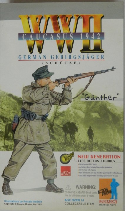 "Günther" WWII German Gebirgsjäger, Caucasus 1942