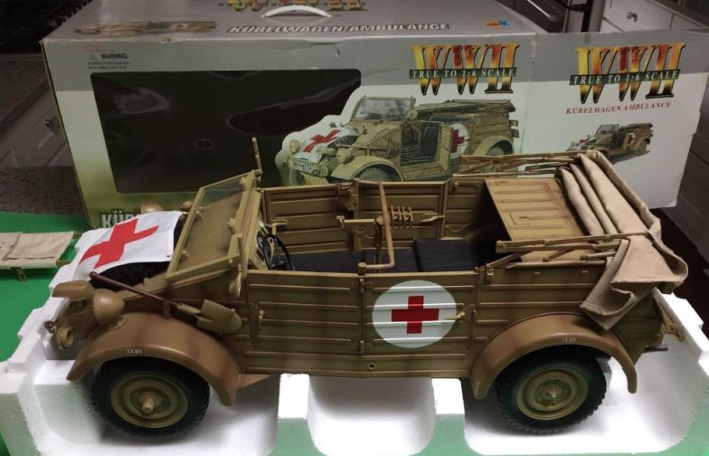WWII Kubelwagen Ambulance - 1/6th Scale