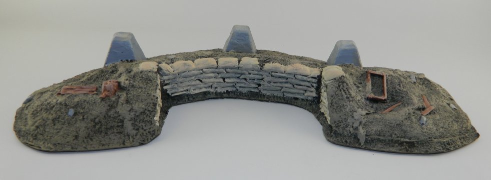 Bunker with Sandbags & "Dragon's Teeth"