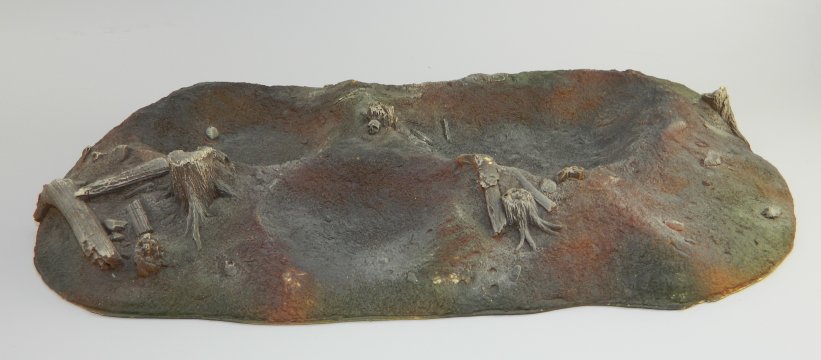 Double Crater Foam Diorama Piece