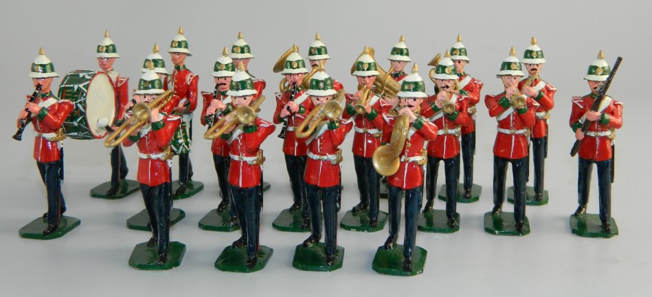 British Foreign Service Band in Pith Helmets